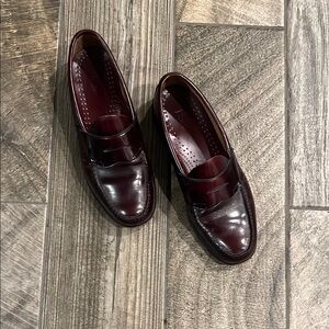 Bass Brown Leather Penny Loafers Slip-On